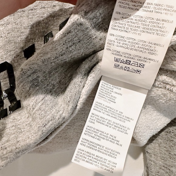 Golden Goose Deluxe Brand, Cereda Sweatshirt, Size Small Oversized Marled Gray - Picture 11 of 16